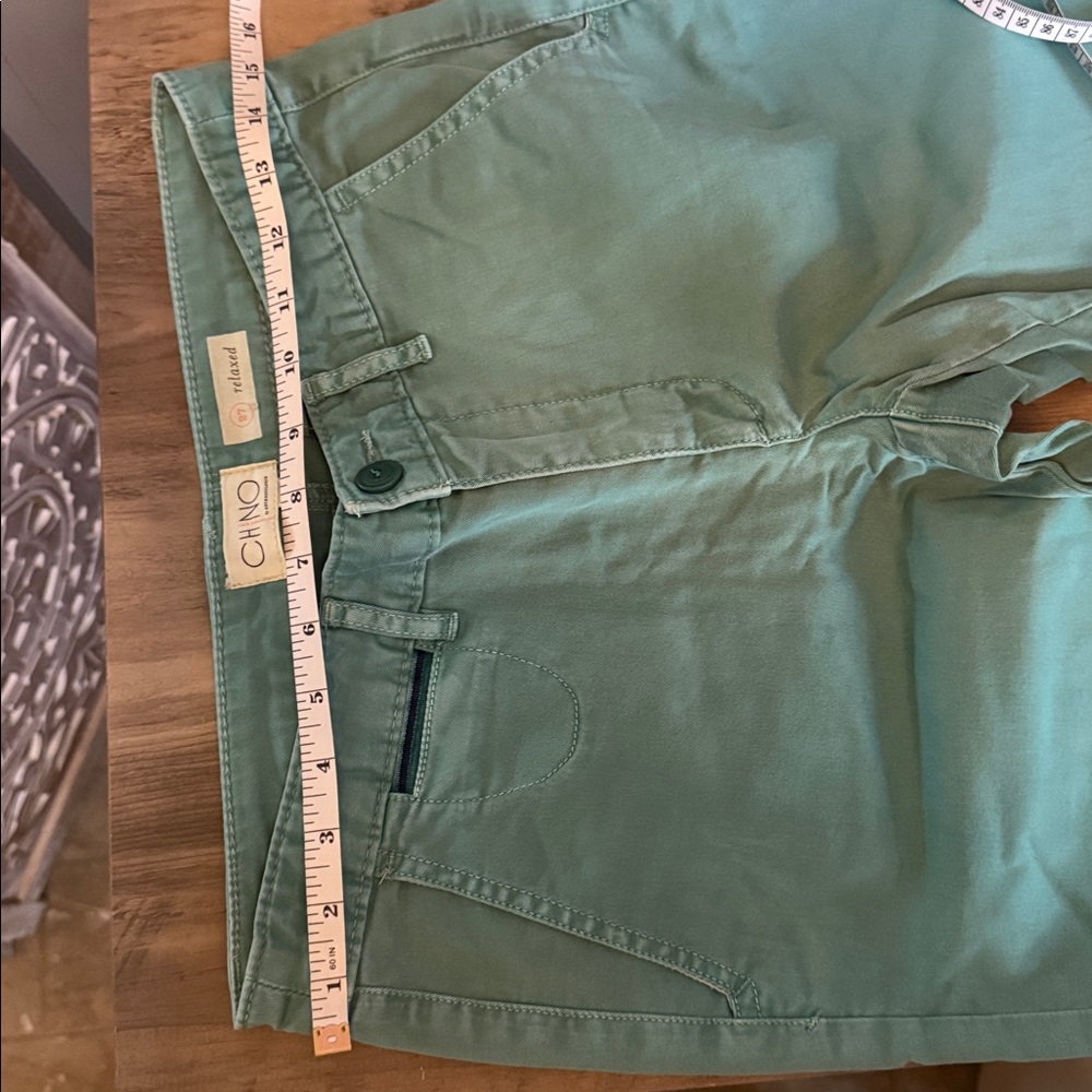 Anthropologie Relaxed chino blue green OOS online size 27 - Picture 9 of 12